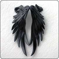 Seraphim's wing (black) - Click Image to Close
