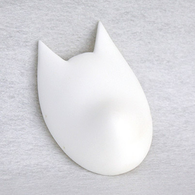 Large fox mask (white) - Click Image to Close
