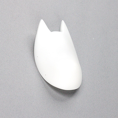 Small fox mask (white) - Click Image to Close